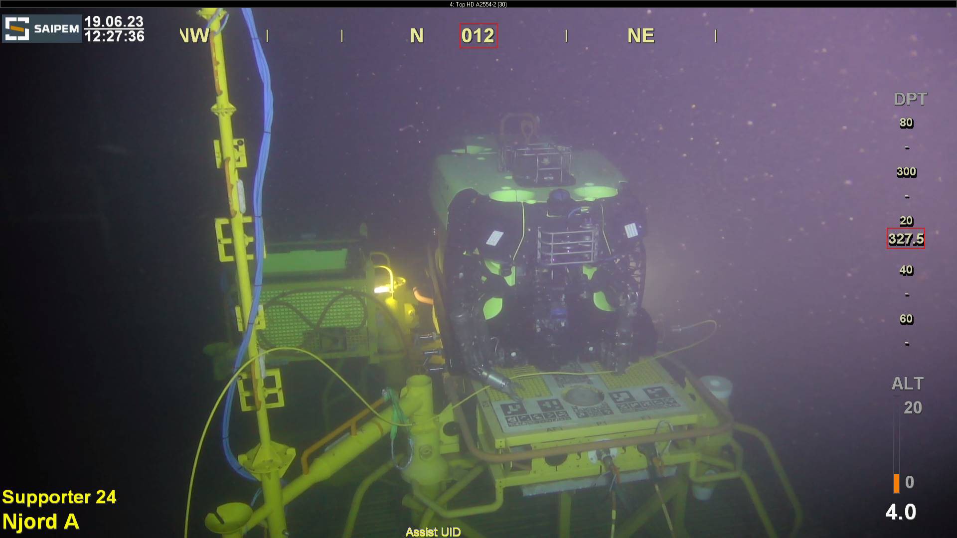 Njord Subsea Charging Station In Operation - Blue Logic